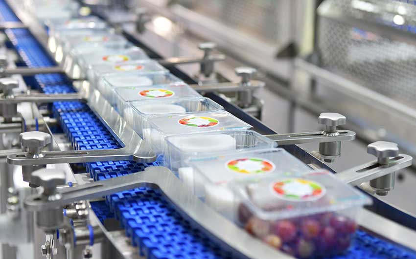 high speed factory food labelling